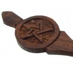 Wooden Pentacle Ritual Altar Spoon